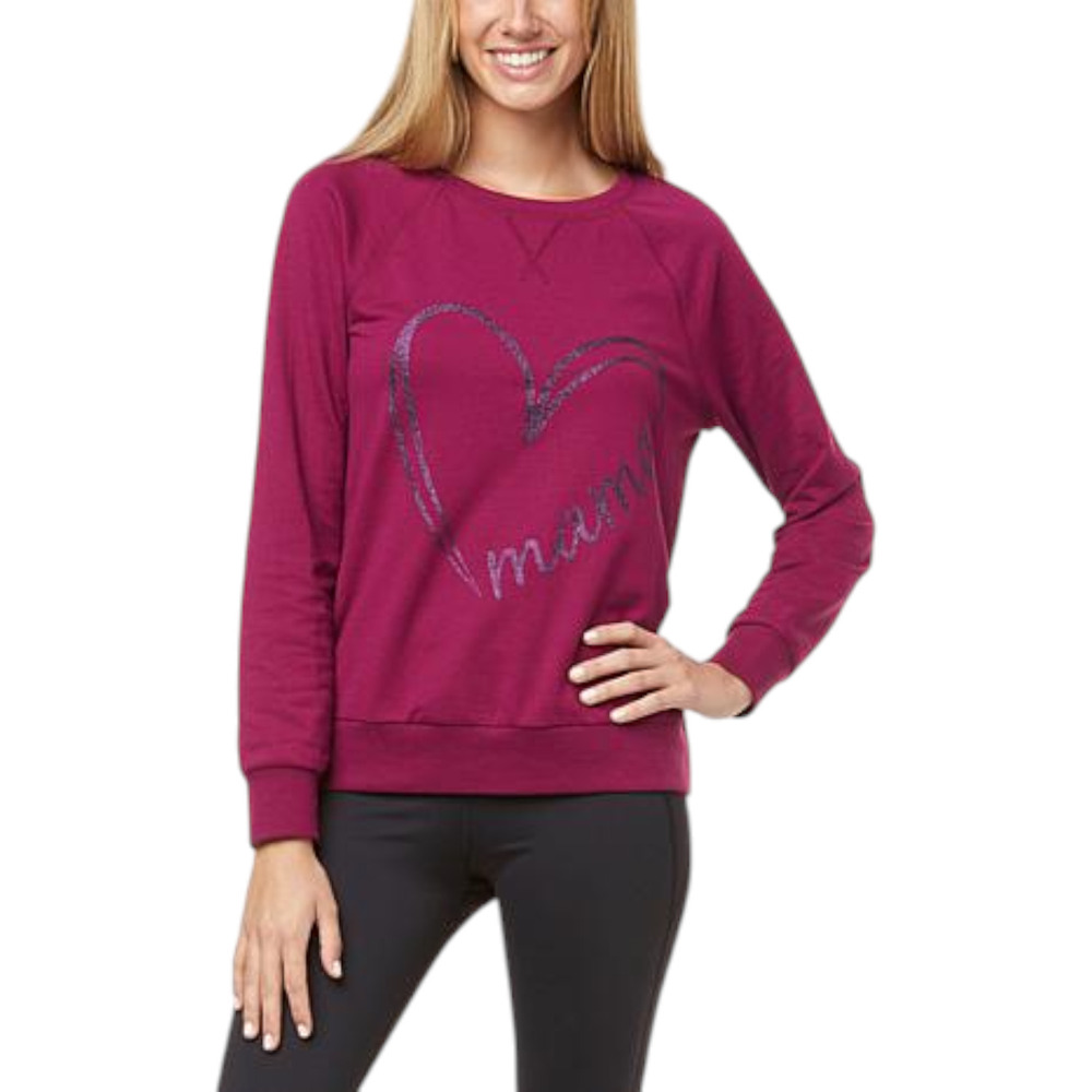 Lacey Chabert Womens Luxe French Terry Pullover Purple - Regular